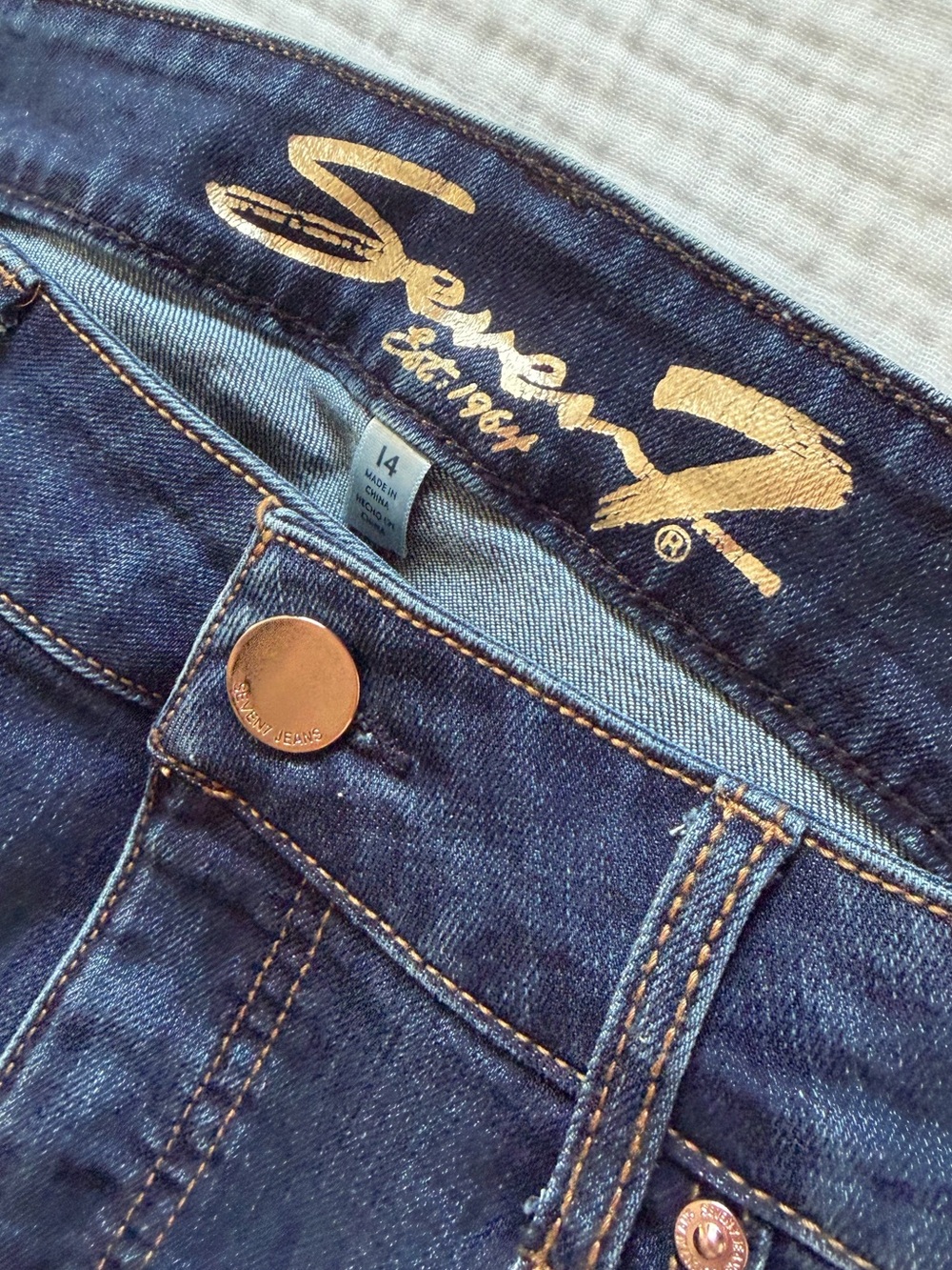 Seven 7 High Rise Slim Straight Jeans - Picture 5 of 9